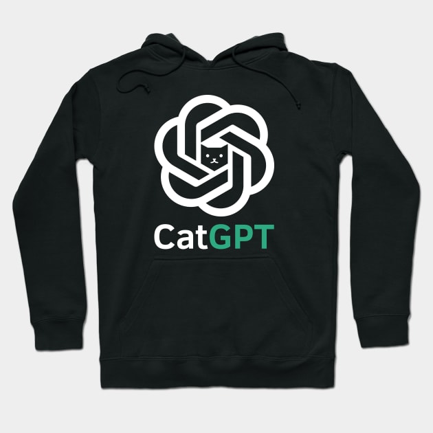 CatGPT 🤖🐱 Cat Lover Hoodie by Sachpica